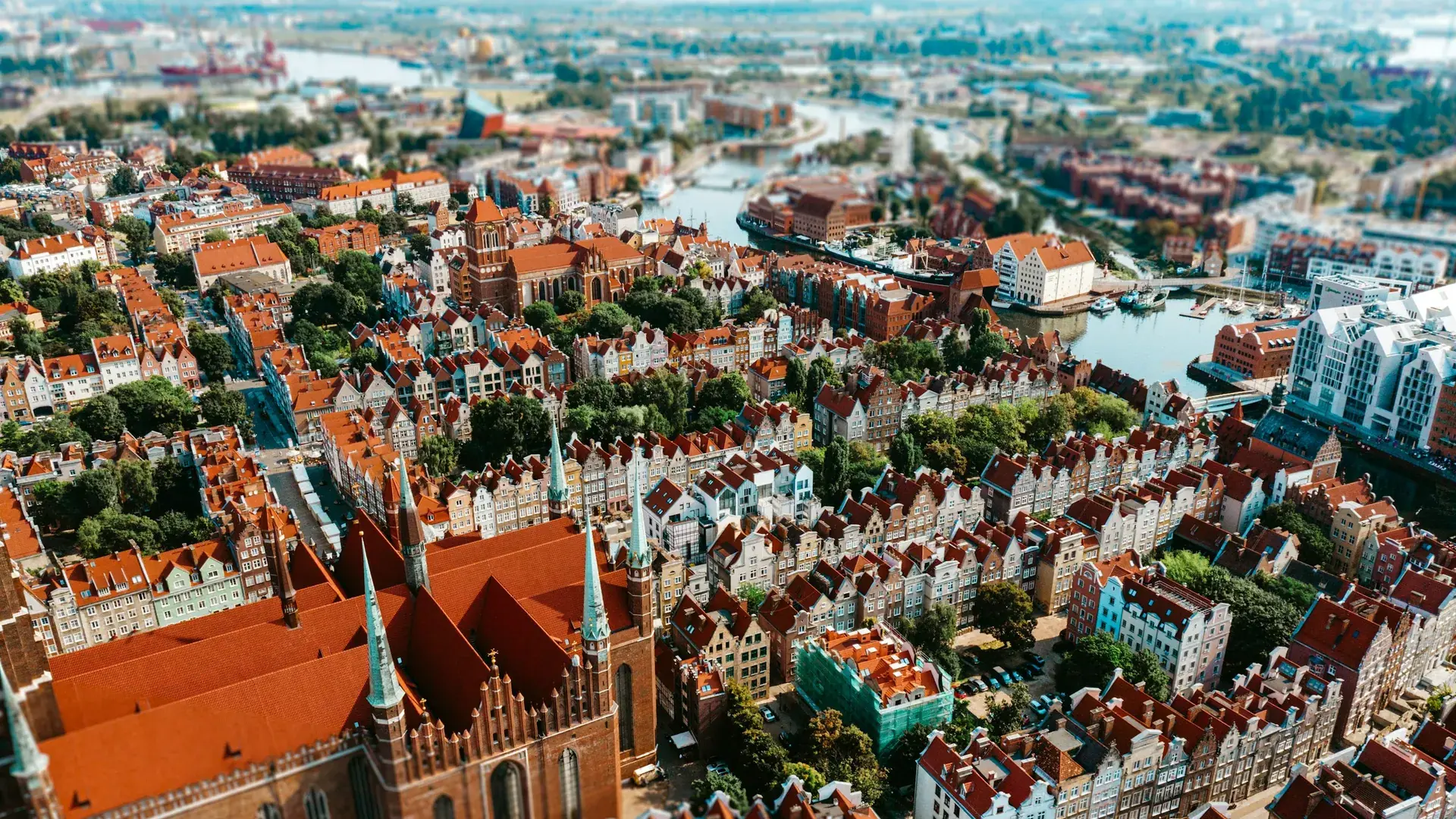 Panorama historycznego centrum Gdańska – agencja eventowa Gdańsk